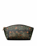 "Las mujeres poderosas crecen en jardines salvajes" ver.2 Eclipse Makeup Bag - front view | Paleta Bags