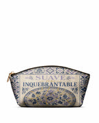 "Suave pero inquebrantable" ver.4 Eclipse Makeup Bag - front view | Paleta Bags