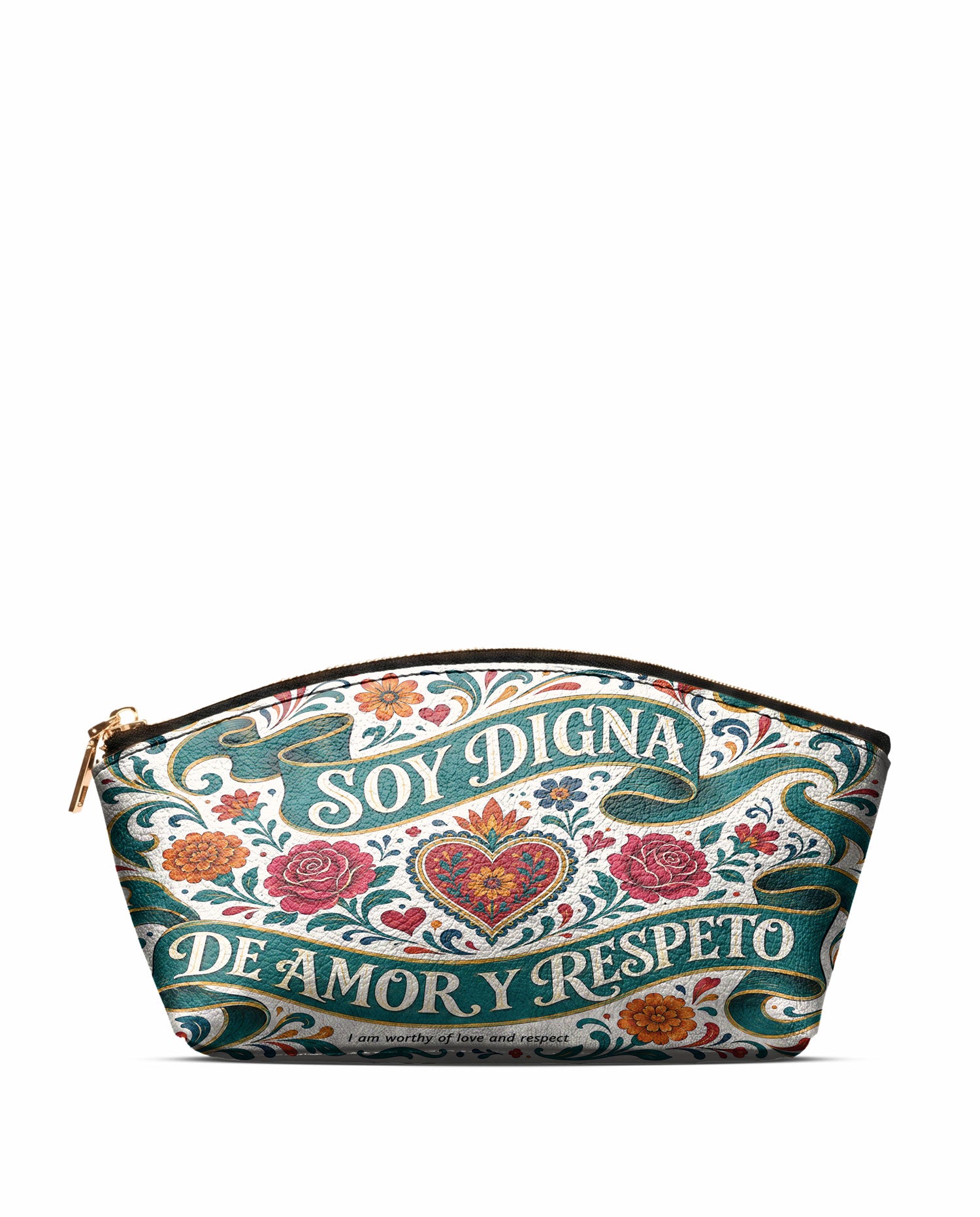 "Otomi Wild Embroidery" ver.3 Eclipse Makeup Bag - front view | Paleta Bags
