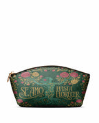 "Se amó hasta florecer" ver.3 Eclipse Makeup Bag - front view | Paleta Bags