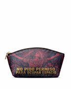"No pido permiso para ocupar espacio" ver.2 Eclipse Makeup Bag - front view | Paleta Bags