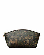 "Las mujeres poderosas crecen en jardines salvajes" ver.3 Eclipse Makeup Bag - front view | Paleta Bags