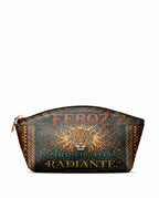 "Feroz. Arraigada. Radiante" ver.6 Eclipse Makeup Bag - front view | Paleta Bags
