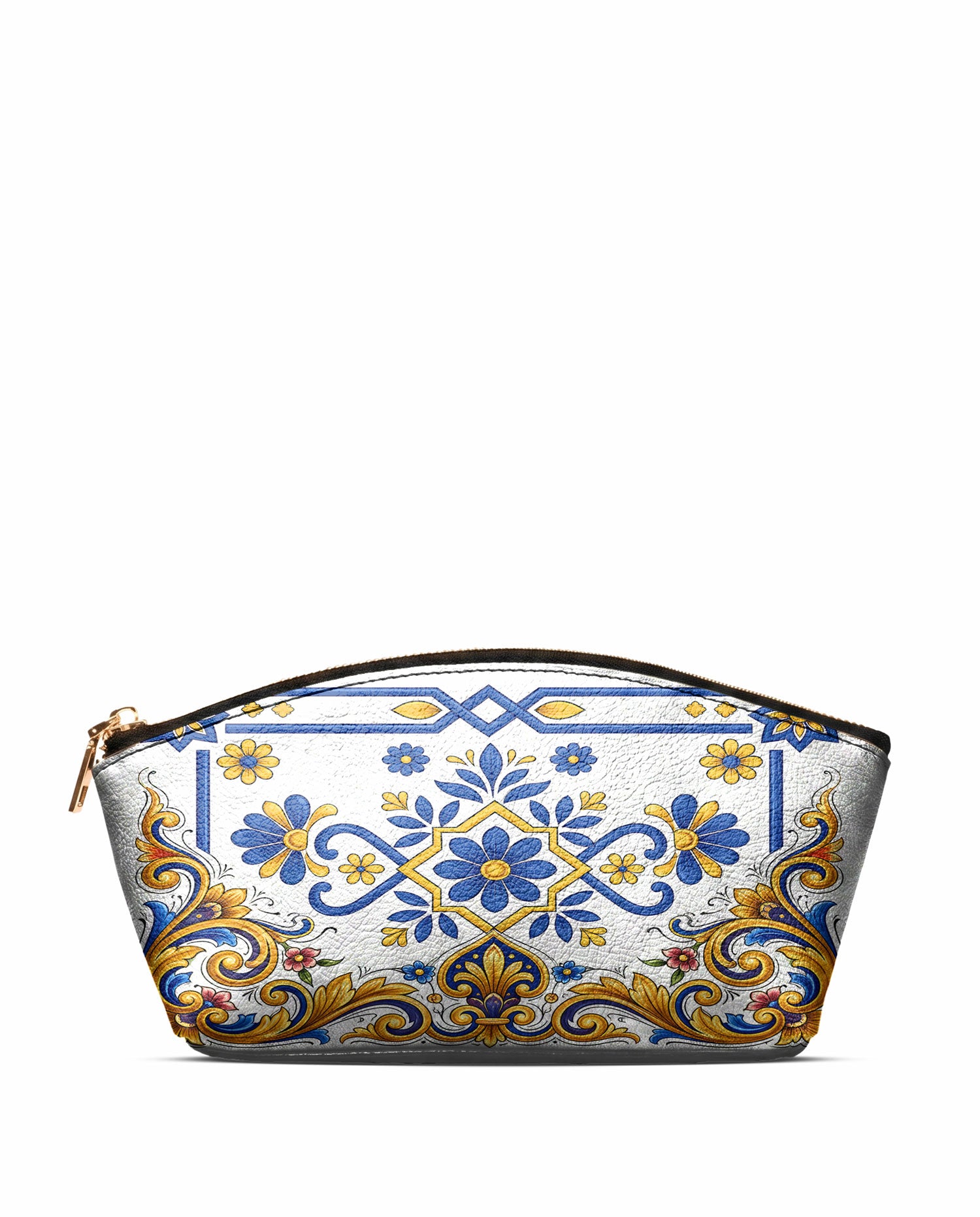 "TONATIUH" Eclipse Makeup Bag - front view | Paleta Bags