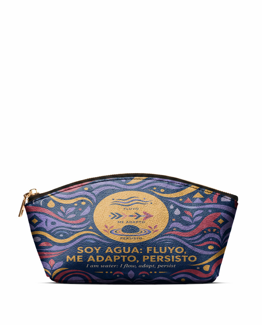 "Soy agua fluyo, me adapto, persisto" ver.3 Eclipse Makeup Bag