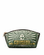 "Primero me pertenezco a mí" ver.4 Eclipse Makeup Bag - front view | Paleta Bags