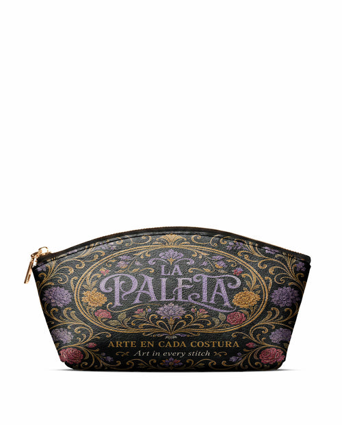 "La Paleta — Arte en cada costura" ver.1 Eclipse Makeup Bag - front view | Paleta Bags