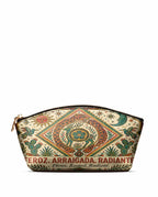 "Feroz. Arraigada. Radiante" ver.2 Eclipse Makeup Bag - front view | Paleta Bags