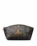 "Soy hija de la tierra" ver.3 Eclipse Makeup Bag - front view | Paleta Bags