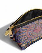"Soy la dueña de mi destino" ver.1 Eclipse Makeup Bag - side view | Paleta Bags