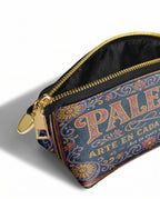 "La Paleta — Arte en cada costura" ver.3 Eclipse Makeup Bag - side view | Paleta Bags