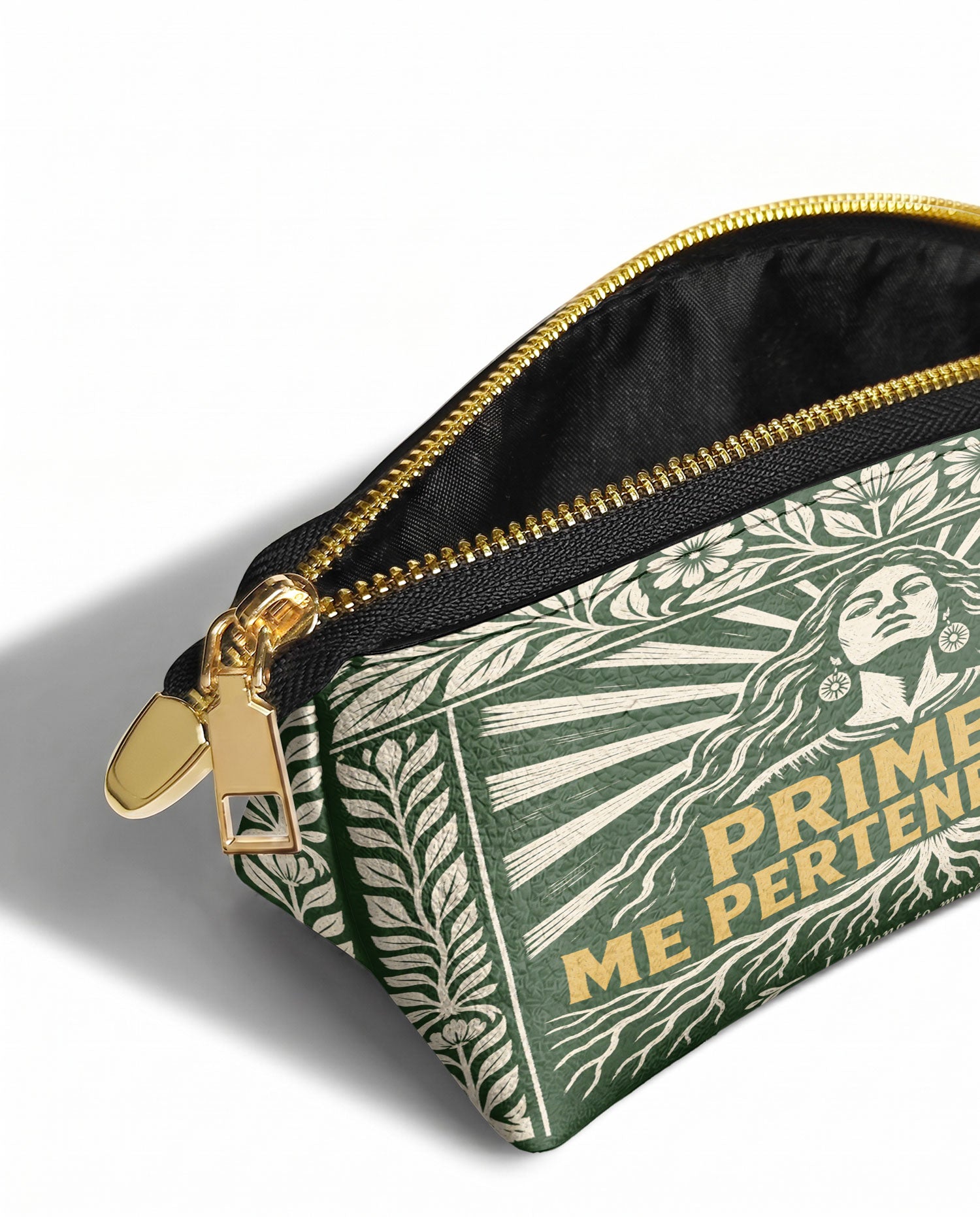 "Primero me pertenezco a mí" ver.4 Eclipse Makeup Bag - side view | Paleta Bags