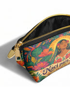 "Nací para brillar" ver.4 Eclipse Makeup Bag - side view | Paleta Bags