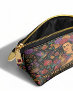 "Me merezco todo lo bueno" ver.1 Eclipse Makeup Bag - side view | Paleta Bags