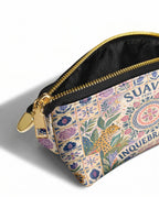 "Suave pero inquebrantable" ver.10 Eclipse Makeup Bag - side view | Paleta Bags