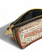 "De las manos de nuestras abuelas a las nuestras" ver.4 Eclipse Makeup Bag - side view | Paleta Bags