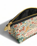 "Hecha a mano, hecha con amor" ver.1 Eclipse Makeup Bag - side view | Paleta Bags