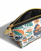 "Me cuido, me amo, me honro" ver.4 Eclipse Makeup Bag - side view | Paleta Bags
