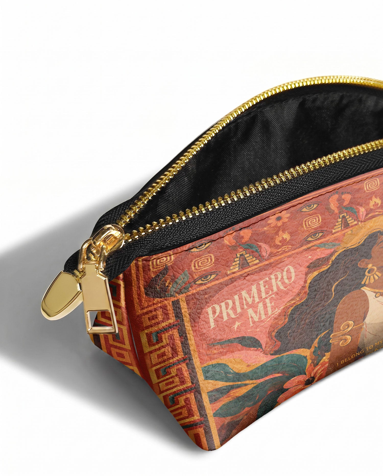 "Primero me pertenezco a mí" ver.2 Eclipse Makeup Bag - side view | Paleta Bags