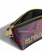 "No pido permiso para ocupar espacio" ver.2 Eclipse Makeup Bag - side view | Paleta Bags