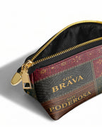 "LA GUERRERA" ver.1 Eclipse Makeup Bag - side view | Paleta Bags