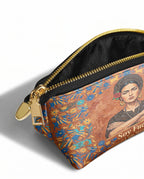 "Soy Fuerte" ver.5 Eclipse Makeup Bag - side view | Paleta Bags