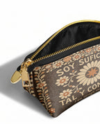 "Soy suficiente, tal y como soy" ver.6 Eclipse Makeup Bag - side view | Paleta Bags