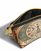"Me cuido, me amo, me honro" ver.1 Eclipse Makeup Bag - side view | Paleta Bags