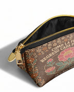 "Como la flor, regreso cada primavera" ver.4 Eclipse Makeup Bag - side view | Paleta Bags