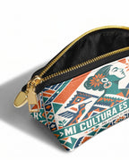 "Mi cultura es mi poder" ver.4 Eclipse Makeup Bag - side view | Paleta Bags