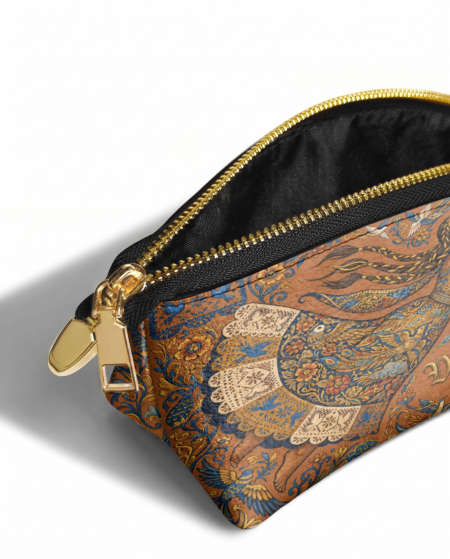 "Vuelo Alto" ver.2 Eclipse Makeup Bag - side view | Paleta Bags