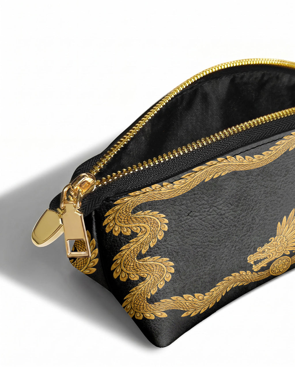 "XIUHCÓATL" Eclipse Makeup Bag - side view | Paleta Bags