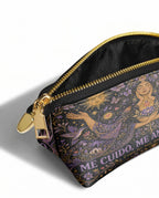 "Me cuido, me amo, me honro" ver.2 Eclipse Makeup Bag - side view | Paleta Bags