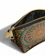 "Mi cultura es mi poder" ver.1 Eclipse Makeup Bag - side view | Paleta Bags