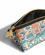 "De mis heridas nacen flores" ver.1 Eclipse Makeup Bag - side view | Paleta Bags