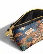"Luz Propia" ver.1 Eclipse Makeup Bag - side view | Paleta Bags