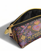 "Mi amor propio es sagrado" ver.4 Eclipse Makeup Bag - side view | Paleta Bags