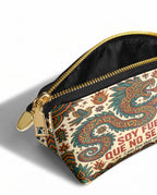 "Soy fuego que no se apaga" ver.2 Eclipse Makeup Bag - side view | Paleta Bags