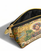 "Se amó hasta florecer" ver.7 Eclipse Makeup Bag - side view | Paleta Bags