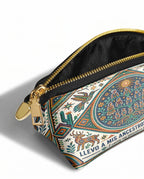 "Llevo a mis ancestros en la sangre" ver.4 Eclipse Makeup Bag - side view | Paleta Bags