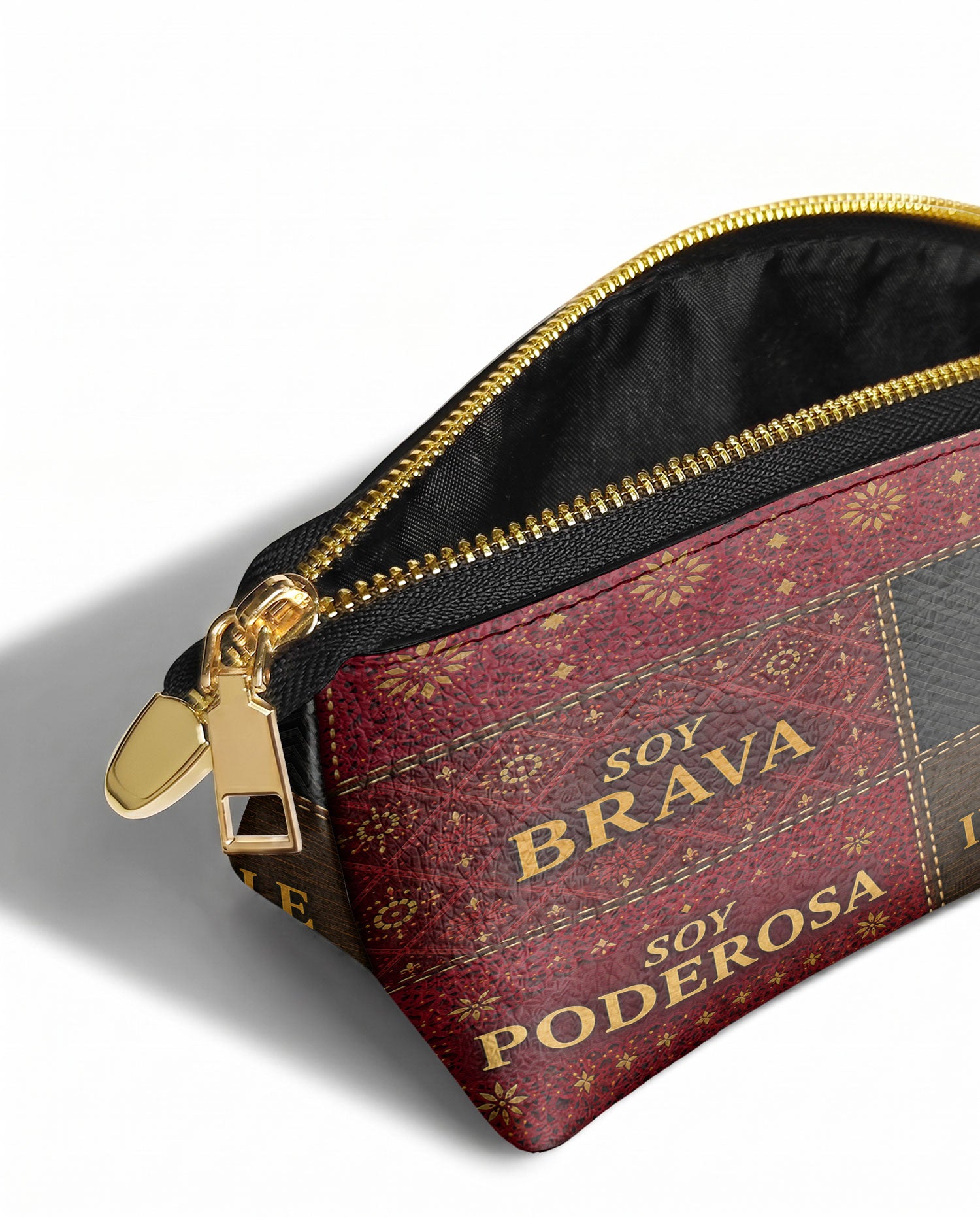 "LA GUERRERA" ver.2 Eclipse Makeup Bag - side view | Paleta Bags