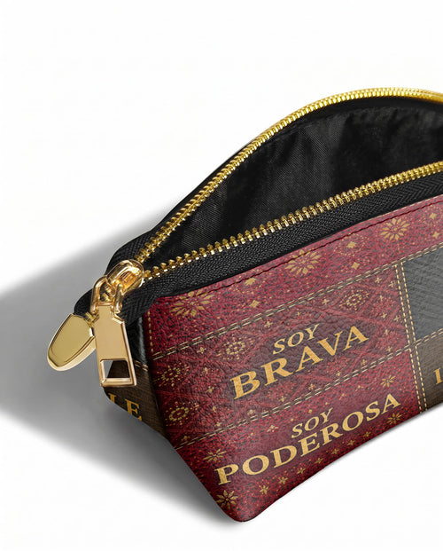 "LA GUERRERA" ver.2 Eclipse Makeup Bag - side view | Paleta Bags
