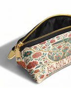 "De mis heridas nacen flores" ver.2 Eclipse Makeup Bag - side view | Paleta Bags