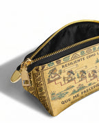 "Resiliente como las mujeres que me precedieron" ver.4 Eclipse Makeup Bag - side view | Paleta Bags