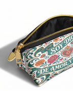 "Otomi Wild Embroidery" ver.3 Eclipse Makeup Bag - side view | Paleta Bags