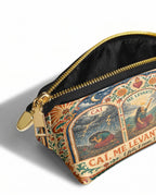 "Caí, me levanté, florecí" ver.1 Eclipse Makeup Bag - side view | Paleta Bags