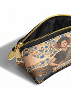"Soy Fuerte" ver.3 Eclipse Makeup Bag - side view | Paleta Bags