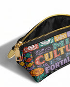 "Mi cultura es mi fortaleza" ver.4 Eclipse Makeup Bag - side view | Paleta Bags