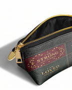"BILINGÜE" ver.2 Eclipse Makeup Bag - side view | Paleta Bags