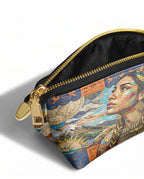 "Vuelo Alto" ver.4 Eclipse Makeup Bag - side view | Paleta Bags